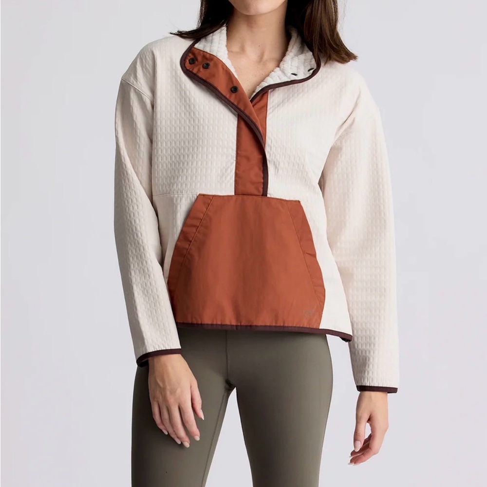 Free Fly Apparel Women's Gridback Fleece Snap Pullover
